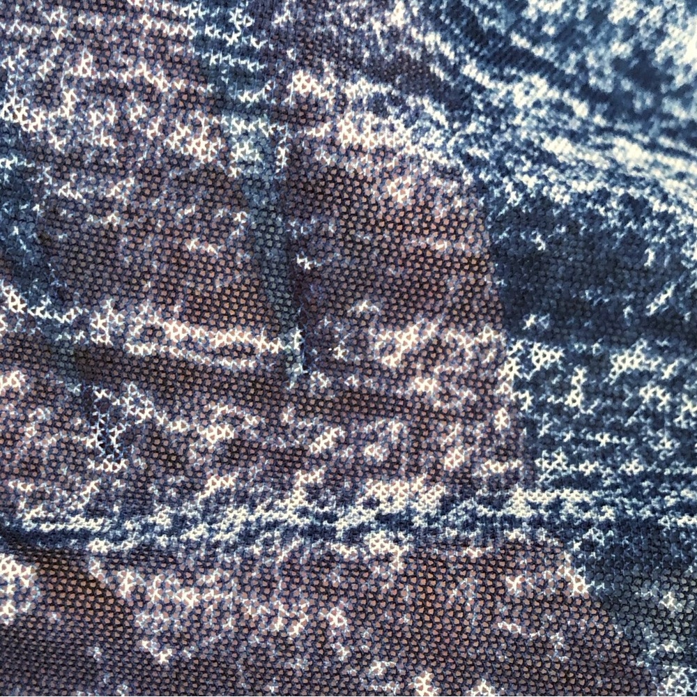 John Mark | Mesh Roll Tab Long Sleeve Blue Tunic Top Cardigan Large Coastal - Picture 12 of 15